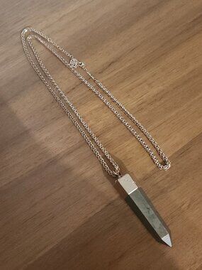 Kendra Scott Pyrite Rose Gold Pendant Necklace